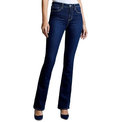 LAgence Womens Selma Blue High Rise Pocket Denim Wide Leg Jeans 32 BHFO 1474