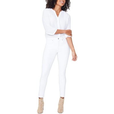 Джинсы-скинни NYDJ Womens Ami White Tummy Control из джинсовой ткани на щиколотке 18 BHFO 9591