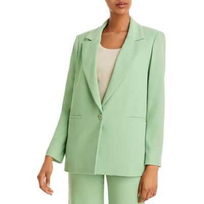 

Женский зеленый текстурированный пиджак на одной пуговице Alice and Olivia  BHFO 4480, Seafoam