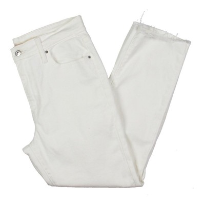 

Женские белые укороченные прямые джинсы Levi Strauss - Co.  BHFO 9429, Белый