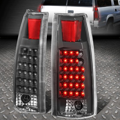 ДЛЯ CHEVY/GMC C/K SILVERADO/CHEYENNE/SIERRA ЧЕРНЫЕ ПРОЗРАЧНЫЕ СВЕТОДИОДНЫЕ ЗАДНИЕ ФОНАРИ