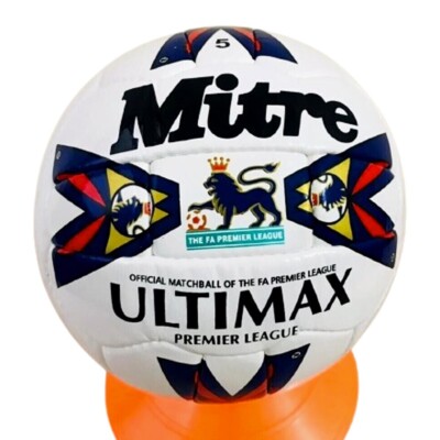 Mitre Fluo Flare Ultimax Football Premier League 1995 Official Match Ball Size 5