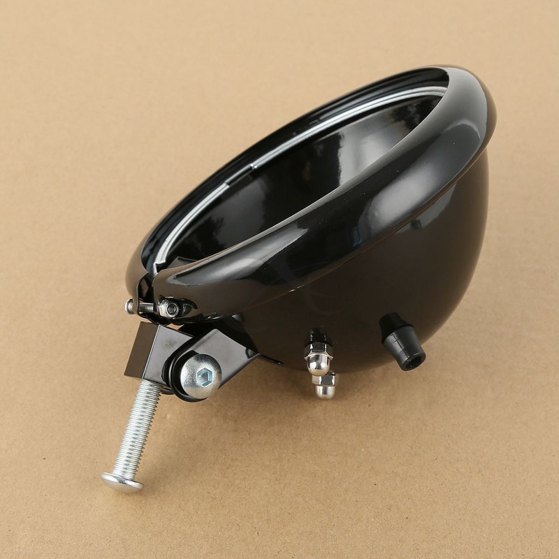 5 3/4" 5.75 Inch Headlight Housing For Harley Davidson Motorcycles eBay