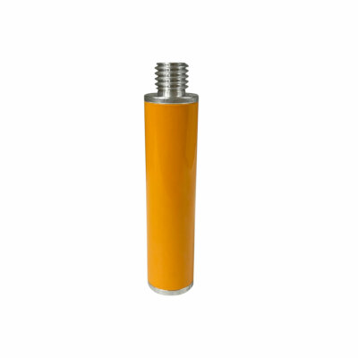 10cm Yellow extend section surveying pole for GNSS prism 5/8x11 thread 
