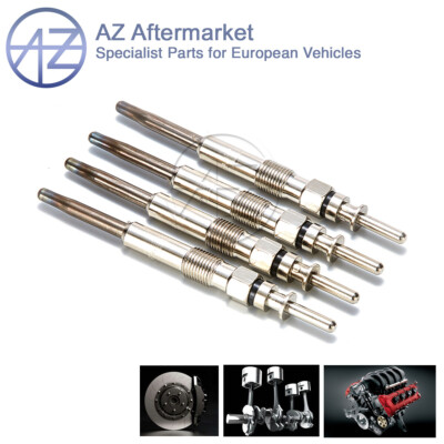 AZ 4x Diesel Heater Glow Plugs Fits BMW X3 (E83) 2.0 d