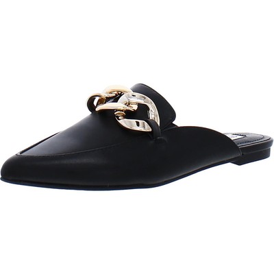 

Женские черные кожаные туфли без шнуровки Steve Madden 6, средние (B,M) BHFO 7404, Черный, FESTMTY