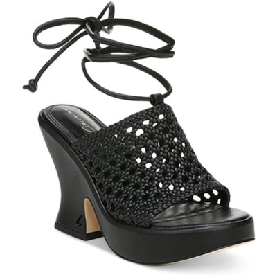 Женские черные босоножки на платформе Circus by Sam Edelman с узором Пейсли 10 см (B,M) 6968