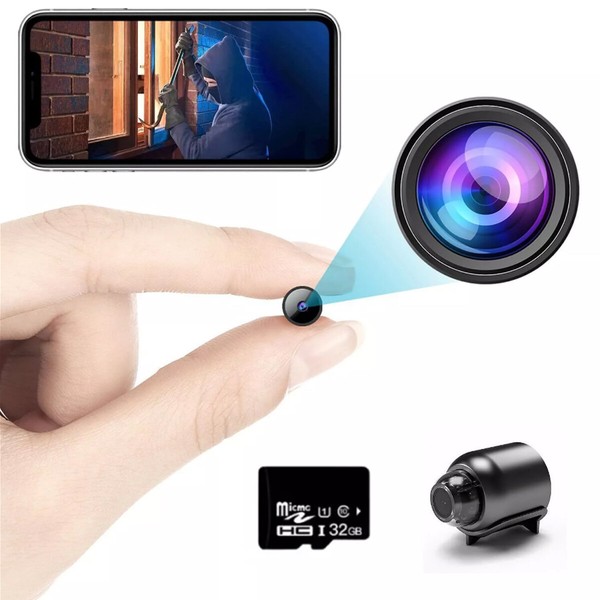 With 32GB SD Card HD 1080P Mini Spy Camera WiFi Hidden Camcorder Security Cam - Image 7