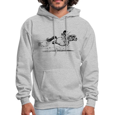 Thelwell Fast Pony Sprint Equestrian Licensed Men's Hoodie