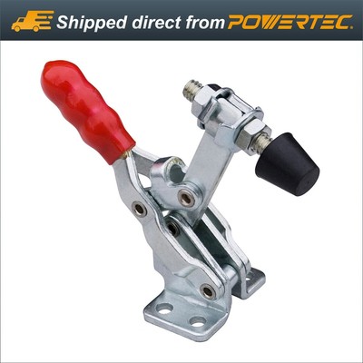 POWERTEC 20303 Vertical Quick-Release Toggle Clamp with 200 lbs Capacity, 12050