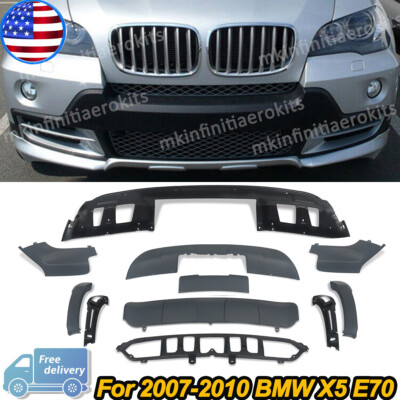 For BMW X5 E70 M Sport Bumper 2007-2010 Front Splitter Rear Diffuser Body Kits