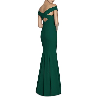 Женское зеленое вечернее платье из коллекции Dessy от Vivian Diamond, 18 BHFO 7202
