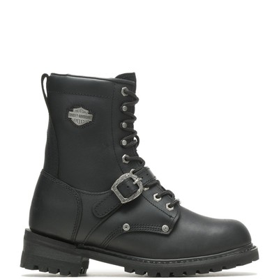 Pre-owned Harley-davidson Men's 7" Faded Glory Riding Boot Black - D91003