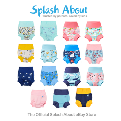 Splash About New Happy Nappy - Reusable Baby/Toddler Neoprene Swim Nappy