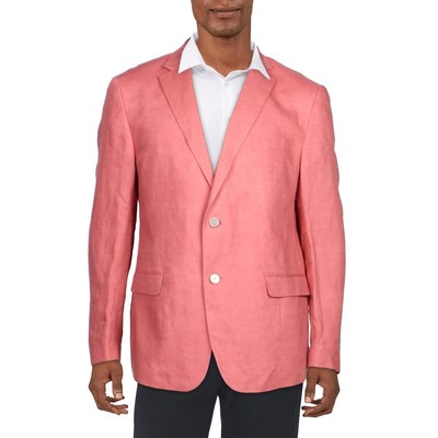 

Lauren Ralph Lauren Мужской льняной спортивный пиджак с длинным рукавом BHFO 7870, Красный