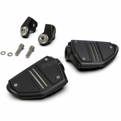 Goldstrike Black Twin Rail Footrests w/Driver Adapters - 68425