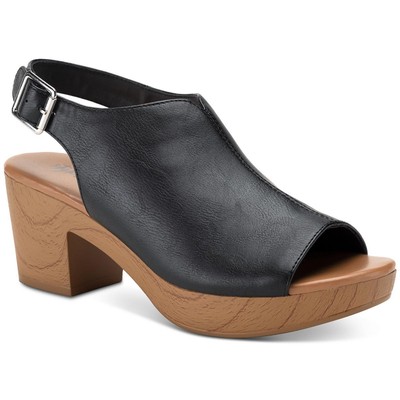 Style & Co. Женские сабо Amaraa с черной пряжкой, 6 средних размеров (B,M), BHFO 3667