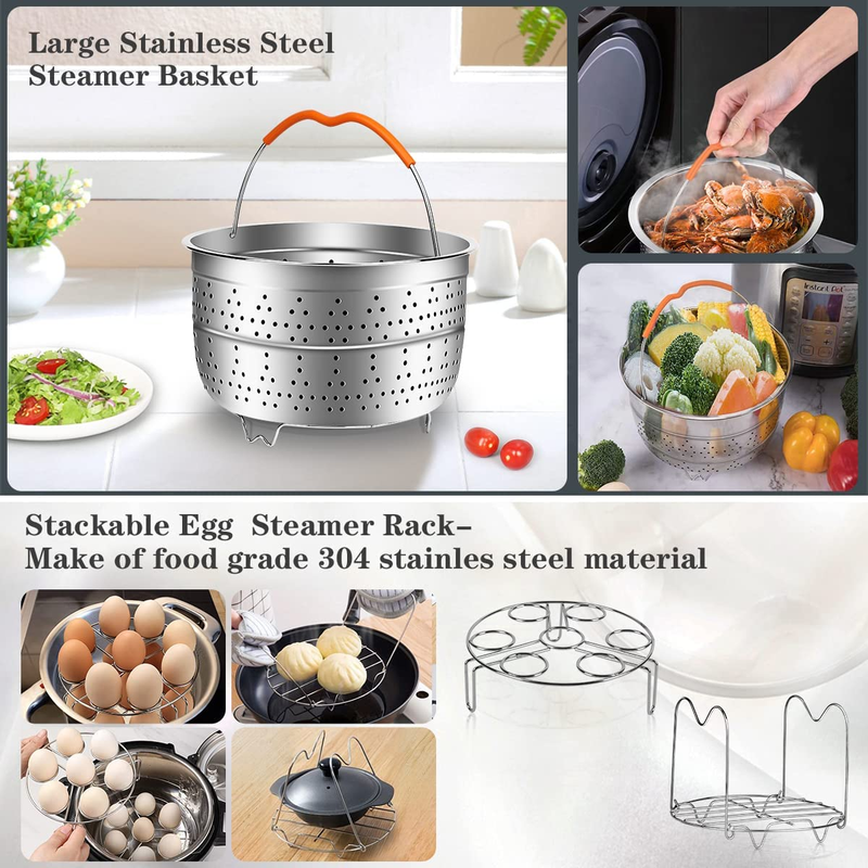 98 Pcs Accessories Set for Instant Pot 5,6,8 Qt Pressure Cooker Steamer Kits,New