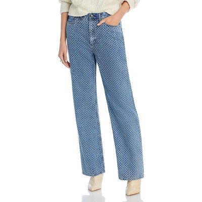 Широкие джинсы Rag & Bone женские Logan Blue из текстурированного денима 31 BHFO 3869