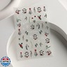 4 Sheets Christmas Nail Stickers Holly Leaf Nail Art Stickers Snowflake Elk Xmas Tree Nail Decals 5D Embossed Self-Adhesive Nail Art Supplies for Women Winter Holiday DIY Manicure Decoration
