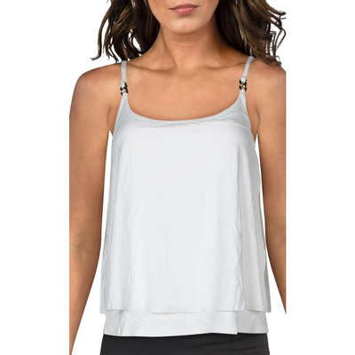 Женский белый плавательный топ MICHAEL Michael Kors на косточках с отделениями L BHFO 7653