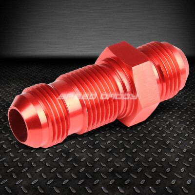 12AN AN-12 С НАРУЖНОЙ РЕЗЬБОЙ 7/8, ПРЯМАЯ ПЕРЕГОРОДКА, РАСШИРЯЮЩИЙСЯ ФИТИНГ ИЗ КРАСНОГО АЛЮМИНИЯ С ОТДЕЛКОЙ