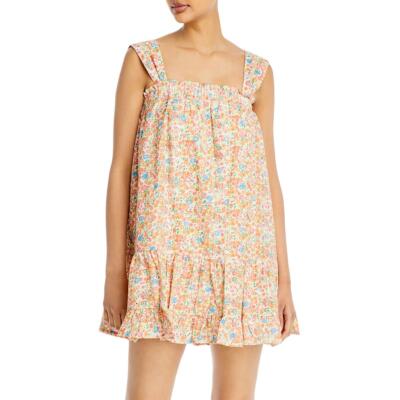 

Женское летнее платье свободного кроя цвета морской волны BHFO 6677, Orange multi
