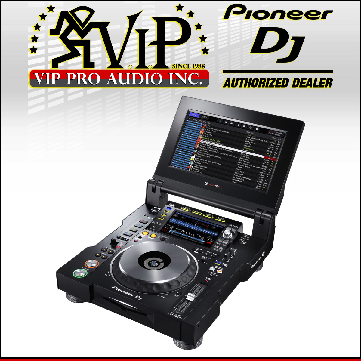 Pioneer Dj Cdj Tour1 Tour System Multi Player With Fold Out Touch Screen Ebay