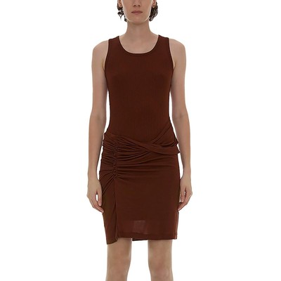 Женское мини-платье на бретелях Helmut Lang, платье-футболка без рукавов, BHFO 1824