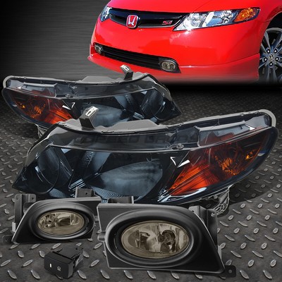 ЗАТЕМНЕННАЯ ФАРА + ЧЕТКИЙ СИГНАЛ ПОВОРОТА + ТОНИРОВАННЫЕ ПРОТИВОТУМАННЫЕ ФАРЫ + ПЕРЕКЛЮЧАТЕЛЬ ДЛЯ 06-11 CIVIC FA/FD 4DR