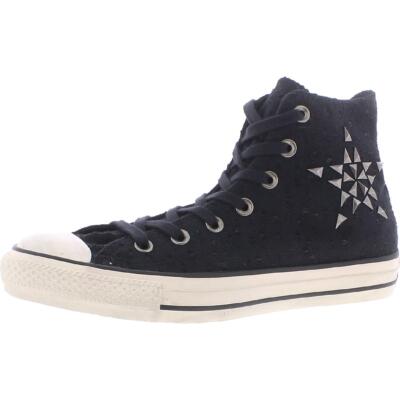

Женские парусиновые высокие кеды Converse Stars - Bars с заклепками, Black/egret, Chuck Taylor All Star Star Hardware