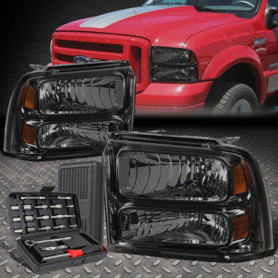 ДЛЯ 05-07 FORD SUPER DUTY F250-550 С ДЫМЧАТЫМ КОРПУСОМ, БОКОВАЯ ФАРА ЯНТАРНОГО ЦВЕТА + НАБОР ИНСТРУМЕНТОВ