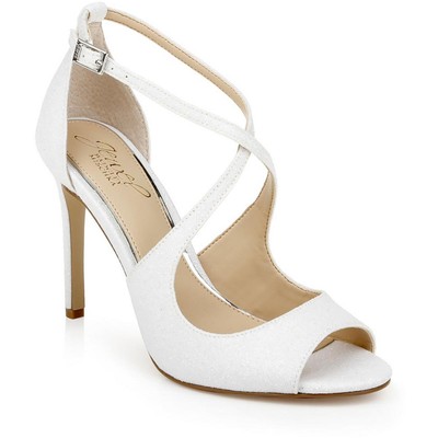 Женские туфли Jewel Badgley Mischka из атласа темно-синего цвета на блочном каблуке 5,5 см (B,M) BHFO 8725
