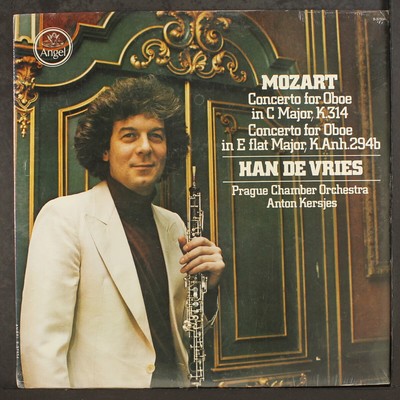 HAN DE VRIES: mozart: oboe concertos ANGEL 12'' LP 33 RPM Sealed