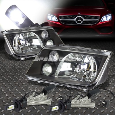 [ЕВРОПЕЙСКАЯ МОДЕЛЬ] ДЛЯ 99-05 JETTA ЧЕРНАЯ ФАРА В КОРПУСЕ с ПРОТИВОТУМАННОЙ ФАРОЙ + СВЕТОДИОДНАЯ СИСТЕМА 6000K