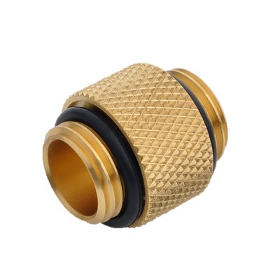 Bitspower G1/4'' 10mm Male to Male Fitting, True Brass
