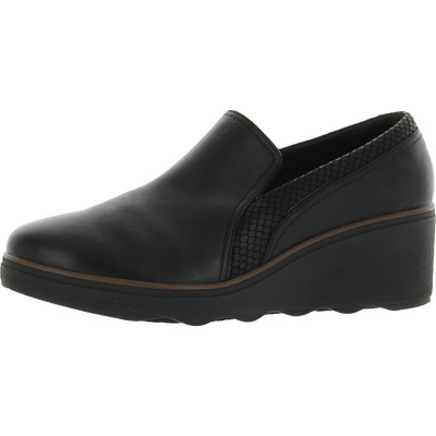 

Женские черные ботинки на танкетке Clarks Mazy Squam 9.5 Medium (B,M) BHFO 5667, Black combi