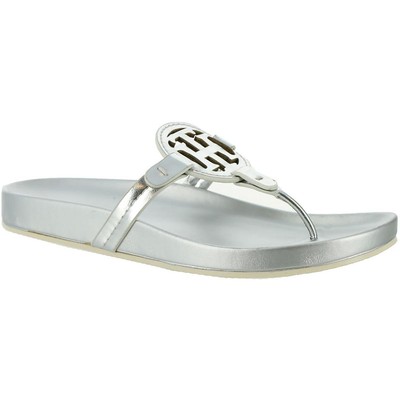 

Женские сандалии Tommy Hilfiger Relina Silver 6.5 Medium (B,M) BHFO 8445, Серебряный
