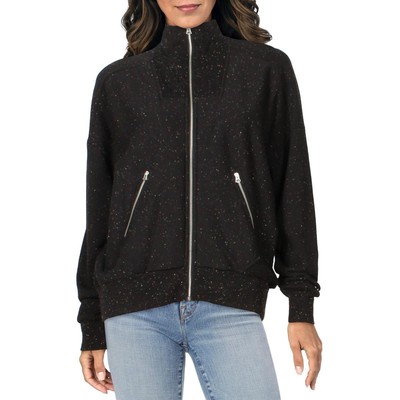 

Женская легкая короткая куртка с молнией черного цвета Rag - Bone  BHFO 7030, Black multi, City Zip