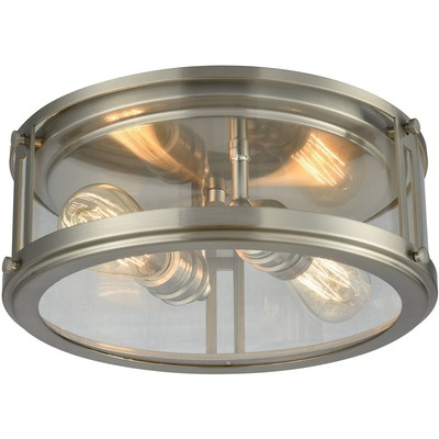 Decovio 13444-BNC2 Palmerton Flush Mount Brushed Nickel