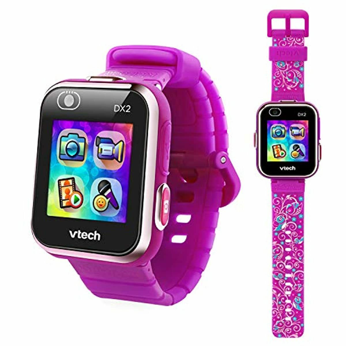 VTech KidiZoom Smartwatch DX2, Special Edition Floral Birds with Bonus Vivid Vio | eBay