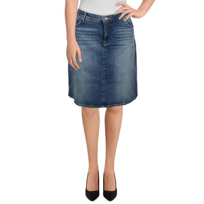 

Женская синяя короткая джинсовая юбка с 5 карманами NYDJ  BHFO 9912, Синий