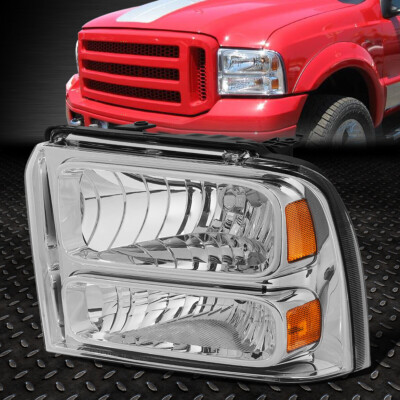 ДЛЯ 05-07 FORD SUPER DUTY F250 OE STYLE ЛАМПА ФАРЫ ЛЕВАЯ FO2502217 ХРОМ