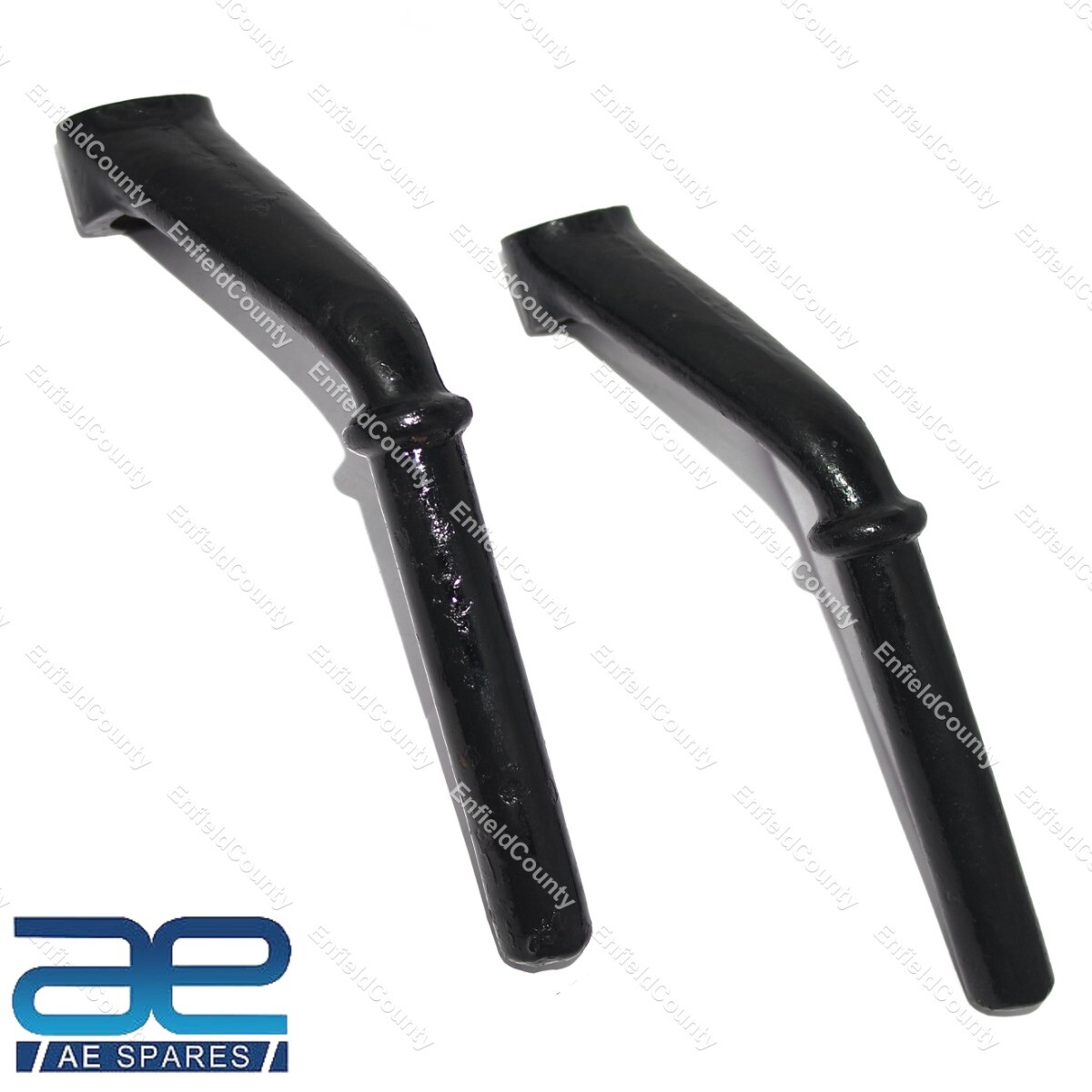 Pair Footrest Arm Kit LH & RH Steel Black For Royal Enfield G Model 