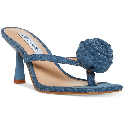 Steve Madden/ женские туфли JANNIE с открытым носком на каблуке в виде котенка без шнуровки BHFO 0131