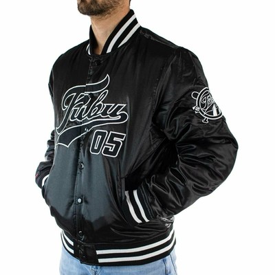 FUBU FUBU HERRENJACKE BOMBERJACKE VARSITY JACKET IN SCHWARZ 6075092