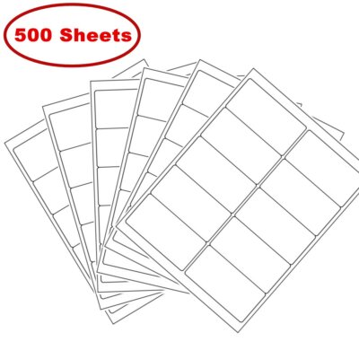 2'' x 4'' Shipping Address Labels for Laser Ink Jet Adhesive 10 UP 500-5000 Sheets