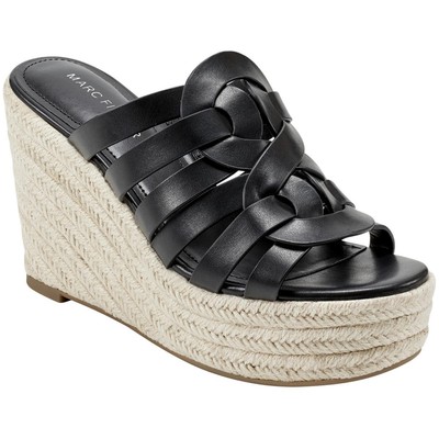 Женские босоножки Marc Fisher Cazzie 2 черного цвета на танкетке, размер 9,5 (B, M), BHFO 5247