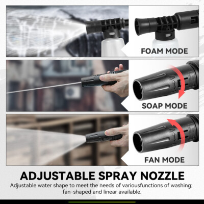 1813 PSI 1.45GPM High Pressure Power Washer Portable Electric Cleaner Machine