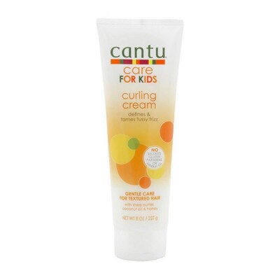 Cantu Care For Kids Curling Cream Defines & Tames Fussy Frizz Textured Hair 8 Oz